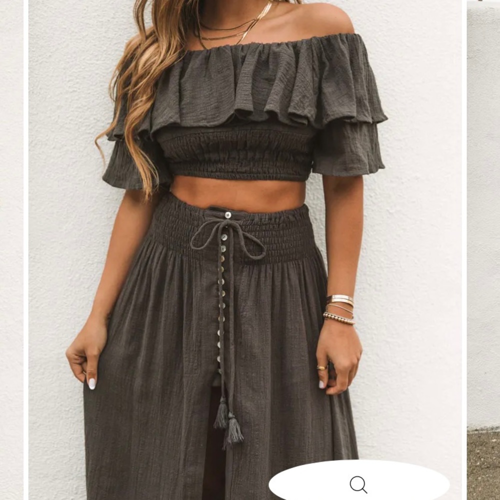 Huma cotton off the shoulder top VICI